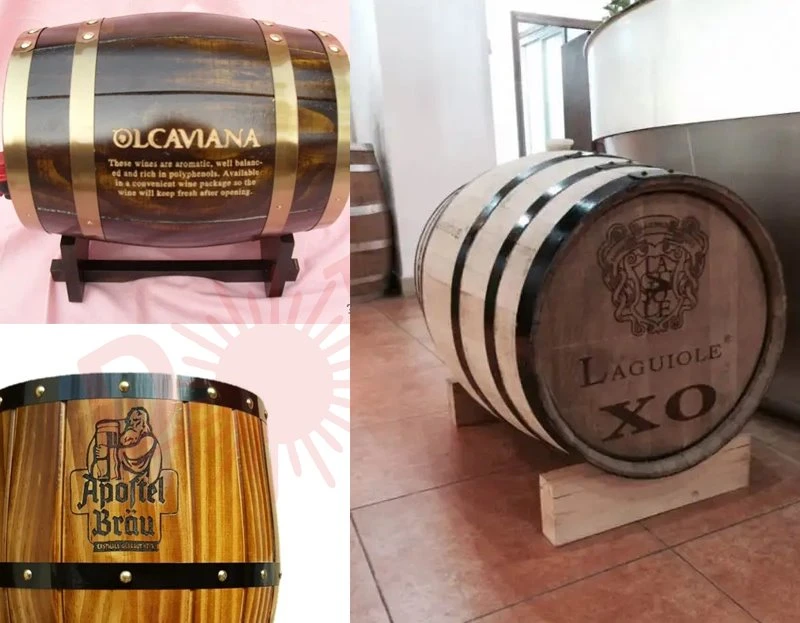 Laser engraving barrel